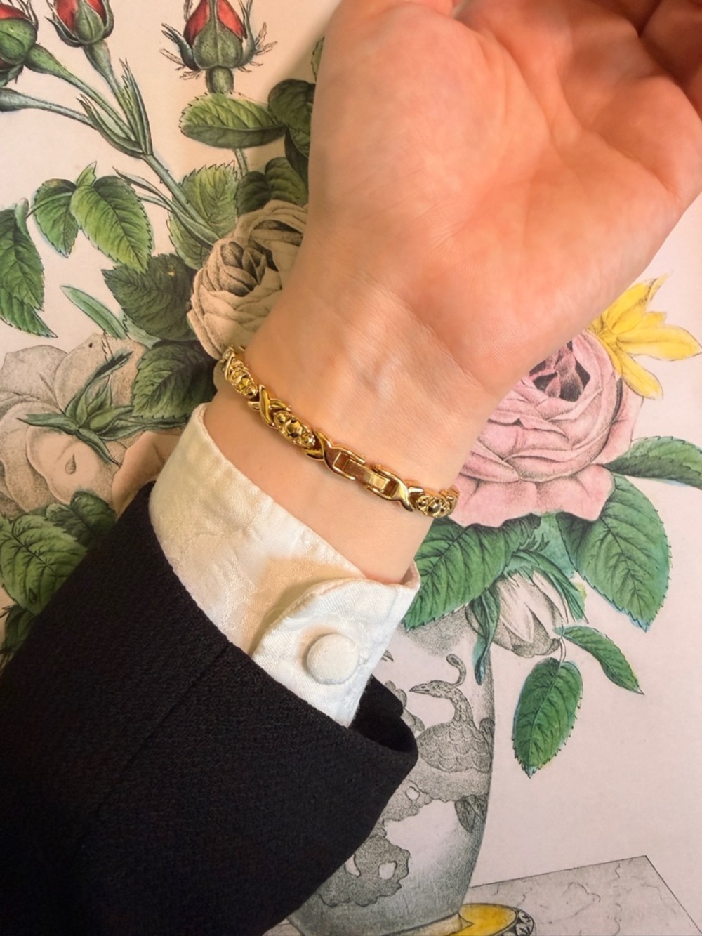 Gold-Tone Crystal Accent Women's Bracelet Watch - Picture 7 of 7